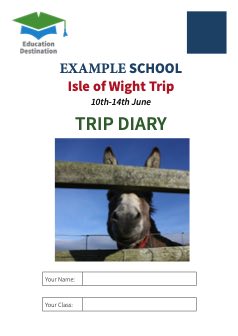 Example Education Destination Trip Diary